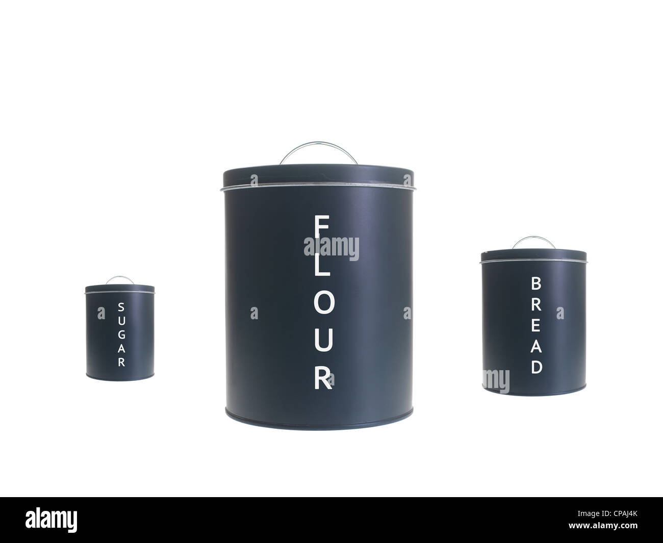 A pantry cannister isolated against a white background Stock Photo