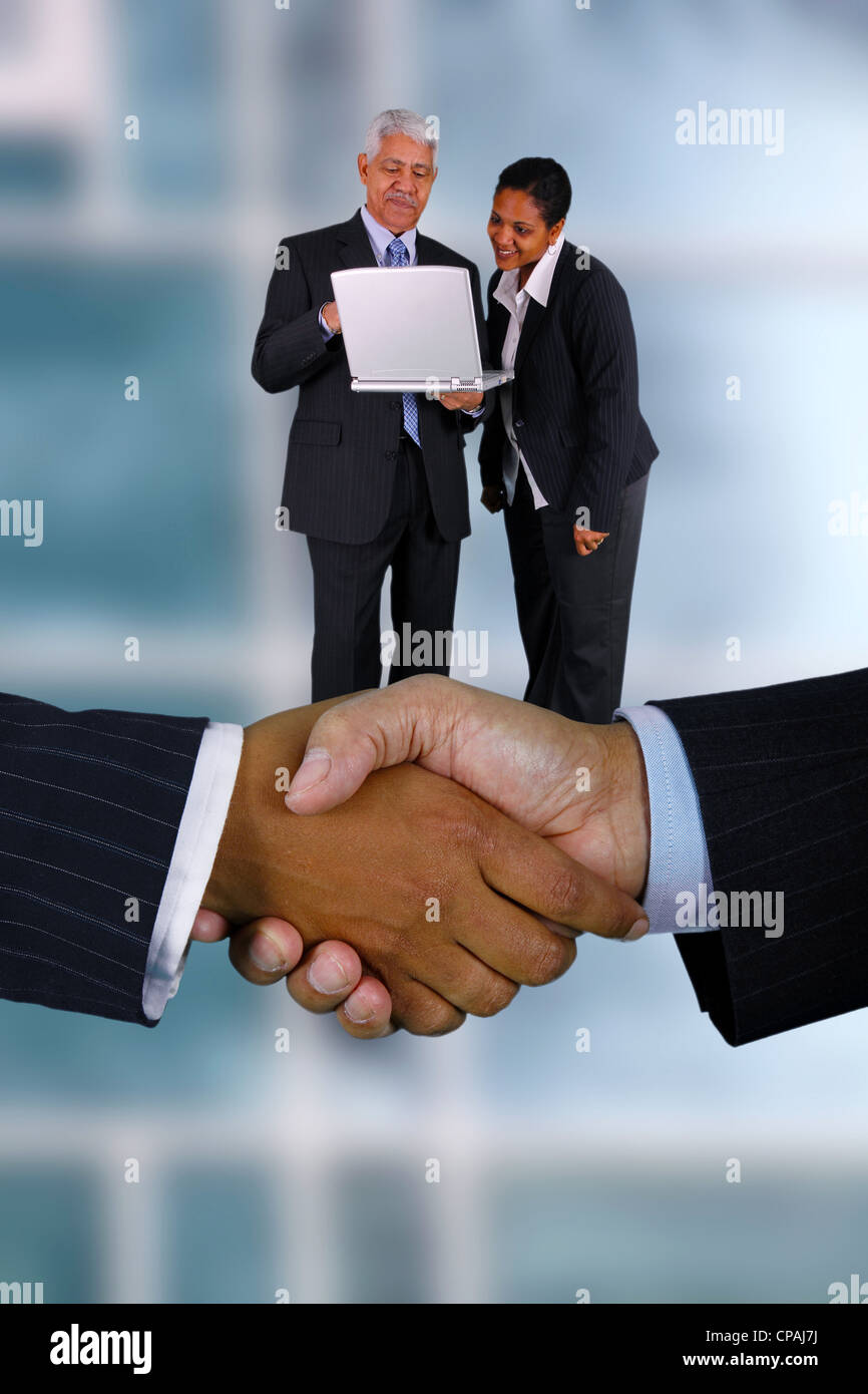 Business team working together in their office Stock Photo - Alamy
