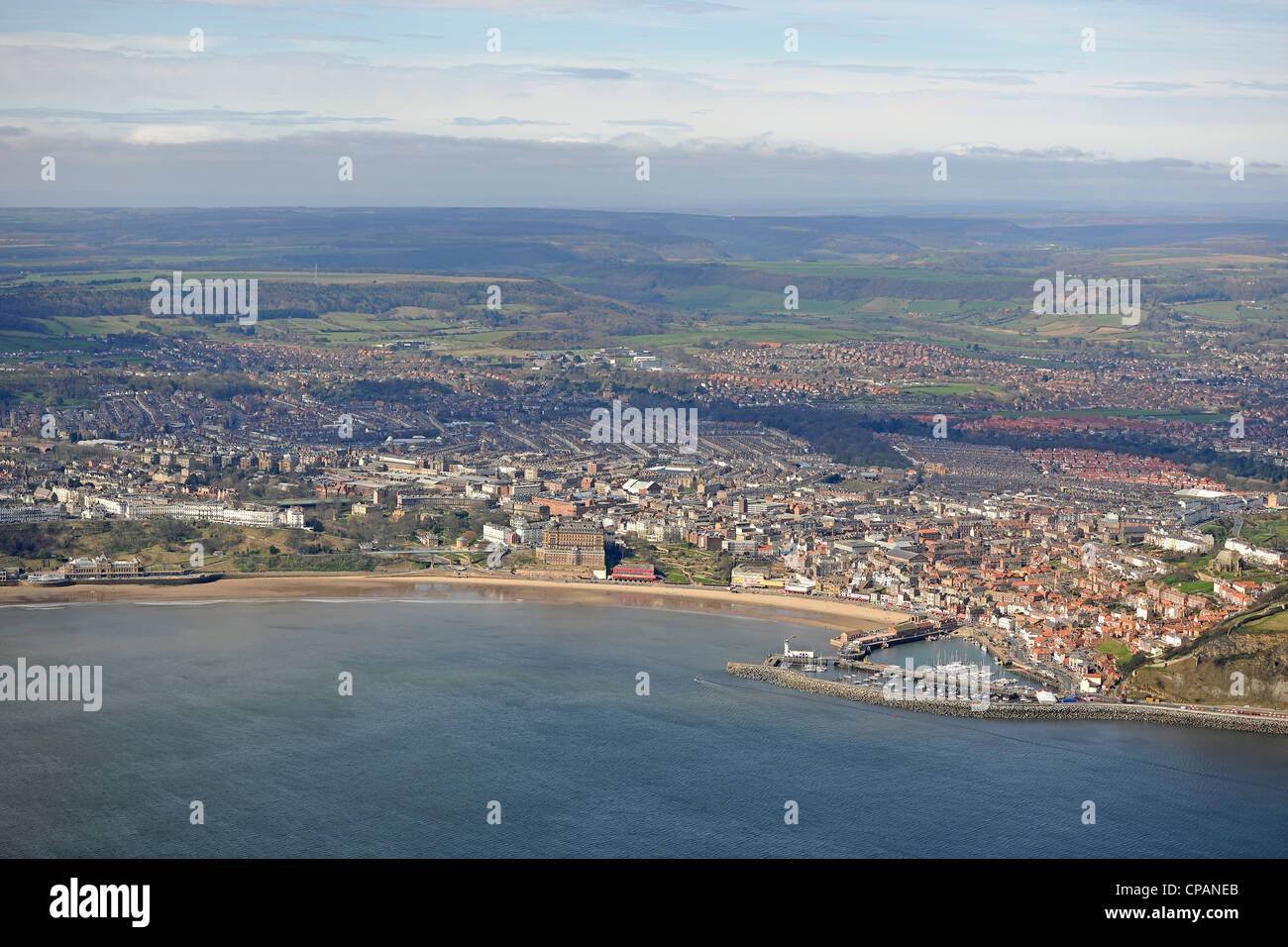 Aerial view of Scarborough From the Sea Stock Photo 48179555 Alamy