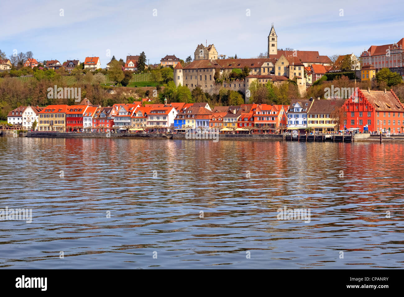 Meersburg, Panorama, Lake Constance, Baden-Wurttemberg, Germany Stock Photo