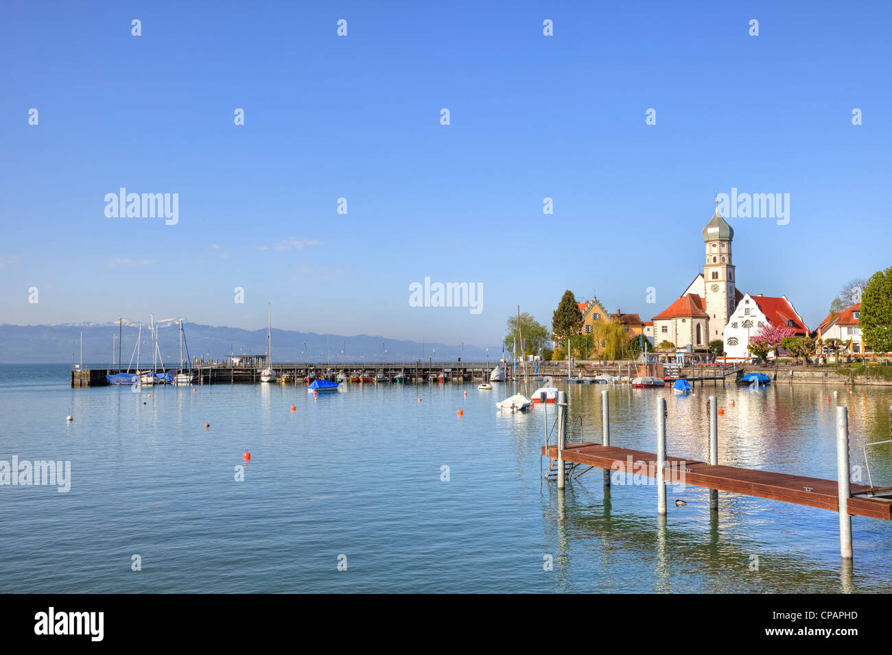 Wasserburg, Lake Constance, Bavaria, Germany Stock Photo