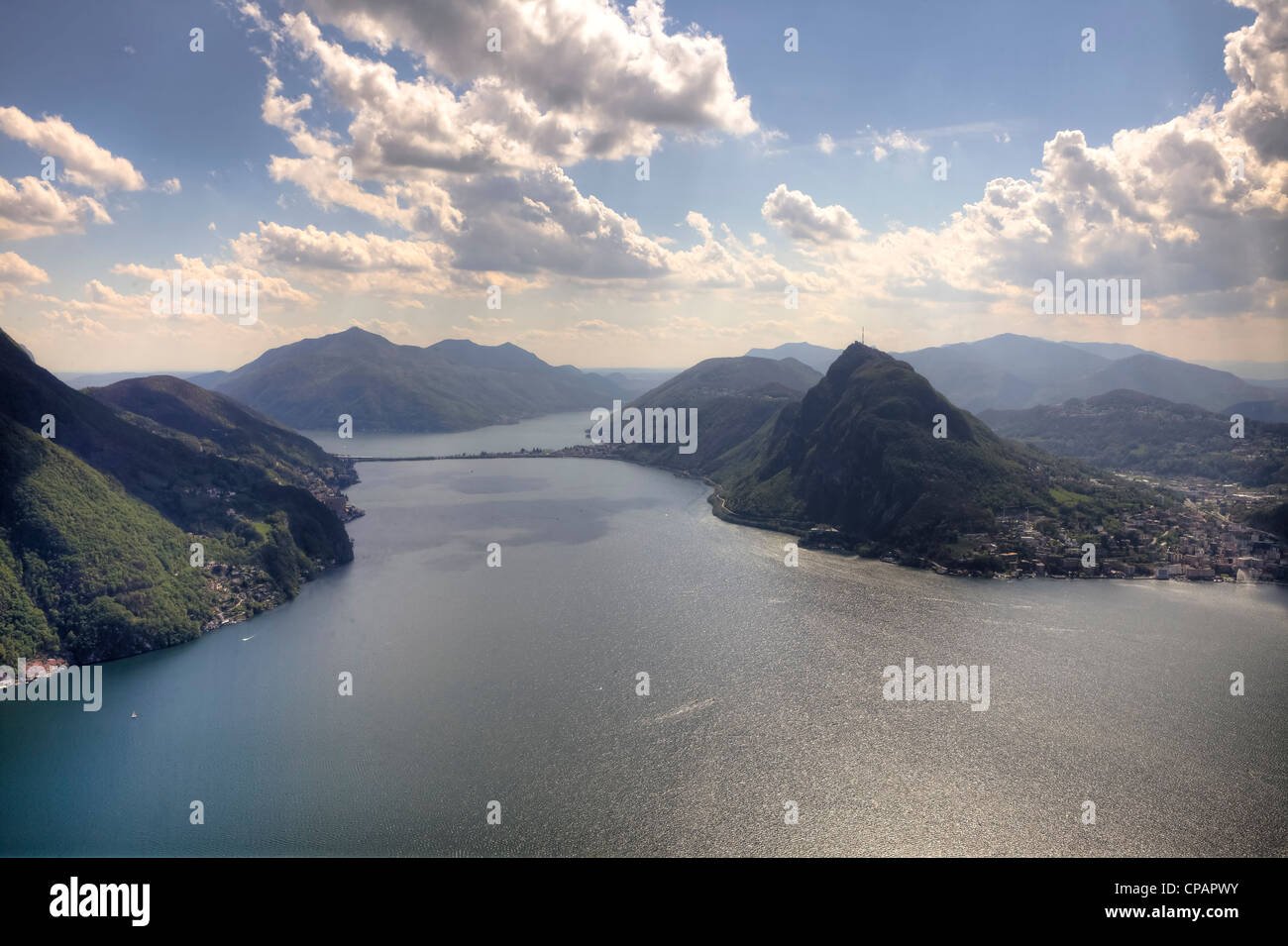 Monte Bre, Lugano, Ticino, Switzerland Stock Photo
