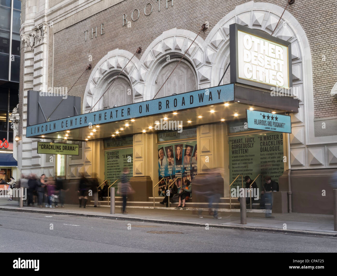 Other Desert Cities marquee,The Booth Theatre, Broadway, Times Square, NYC Stock Photo