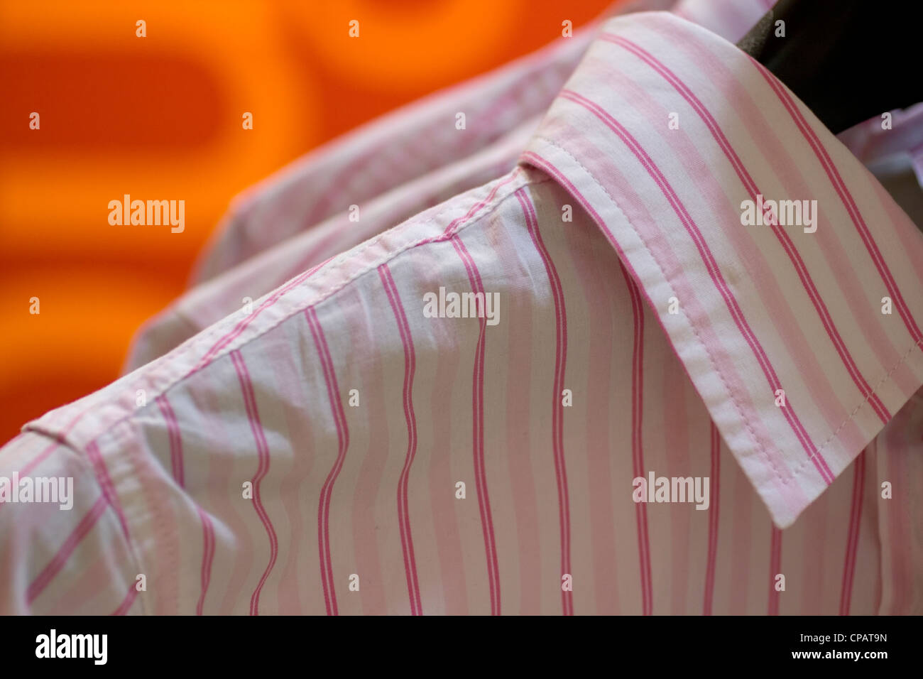 White striped dress shirt hi-res stock photography and images - Alamy