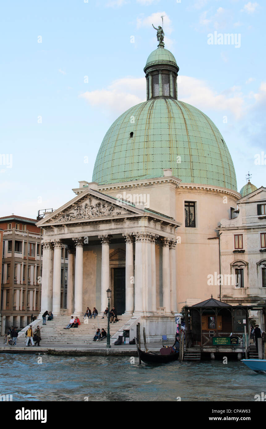 Church of San Simeon Piccolo in Venice - Italy Stock Photo