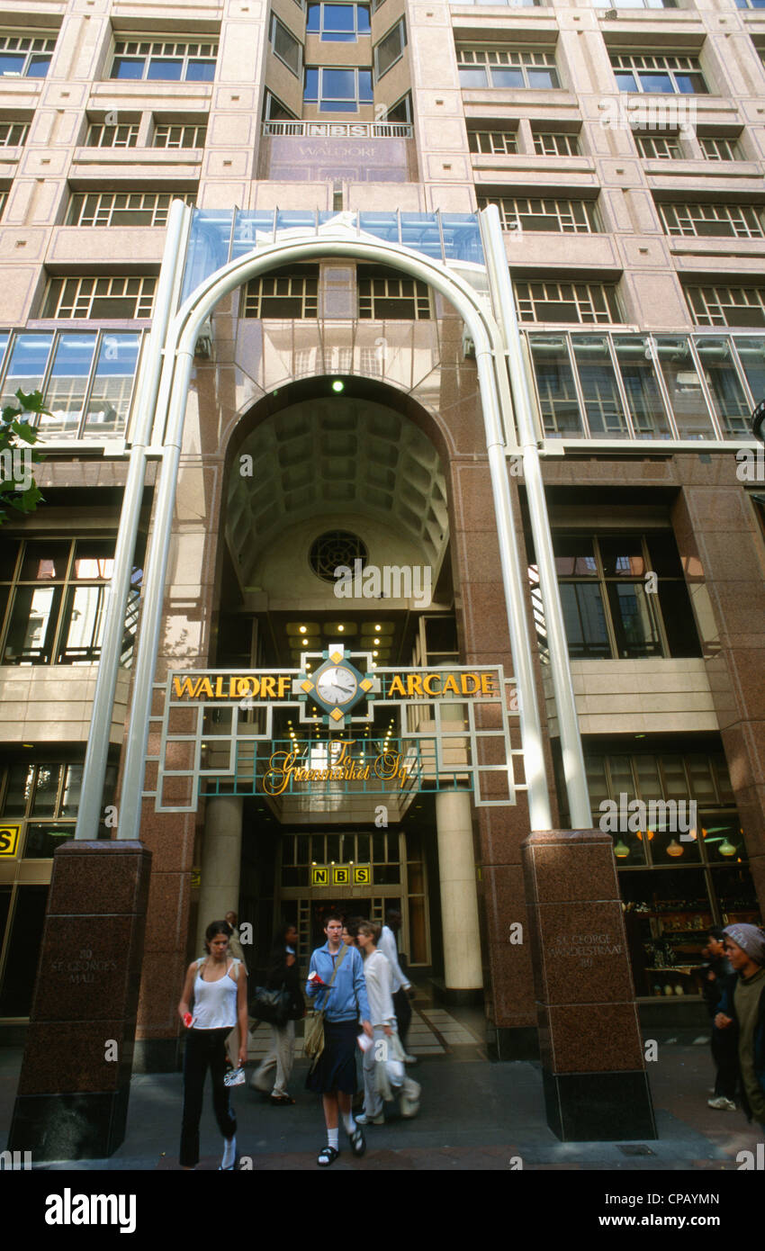 South Africa, Cape Town, St George's Mall, Waldorf Arcade, Stock Photo