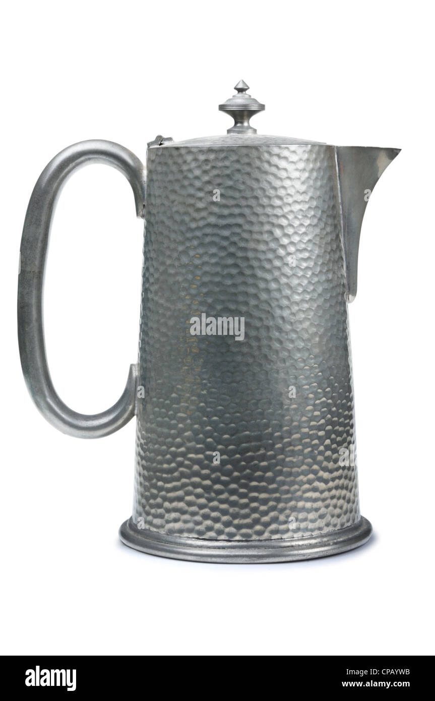 Pewter Pot - John Gollop Stock Photo