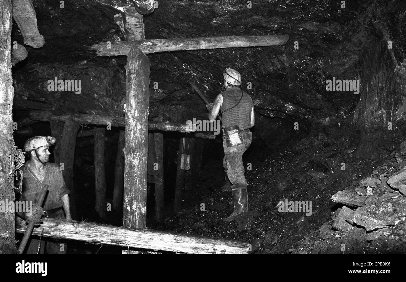 Old and traditional mine.. Photo taken in Tupljak mine, Labin, Istria ...