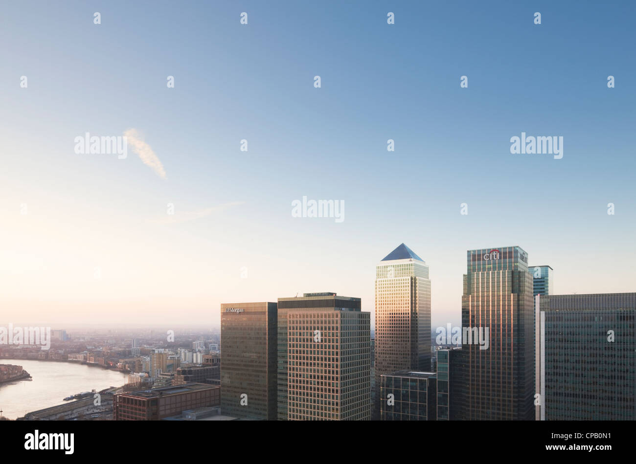 Canary Wharf; London; England Stock Photo