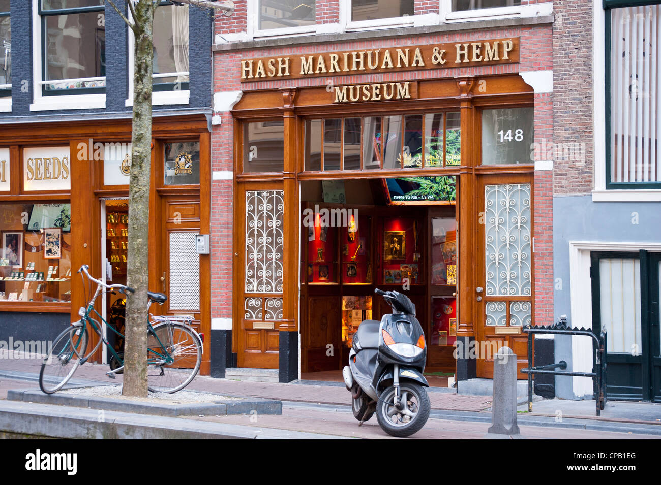 AMSTERDAM, NETHERLANDS - MAY 07, 2012:  Hash Marihuana and Hemp Museum in Amsterdam Stock Photo