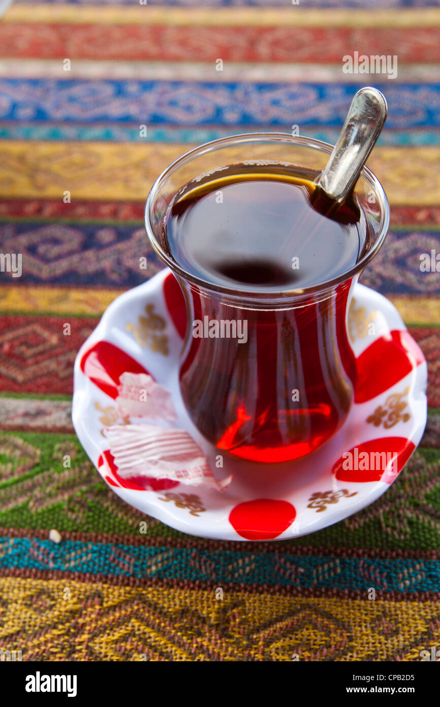 Freshlybrewed Turkish tea Stock Photo Alamy
