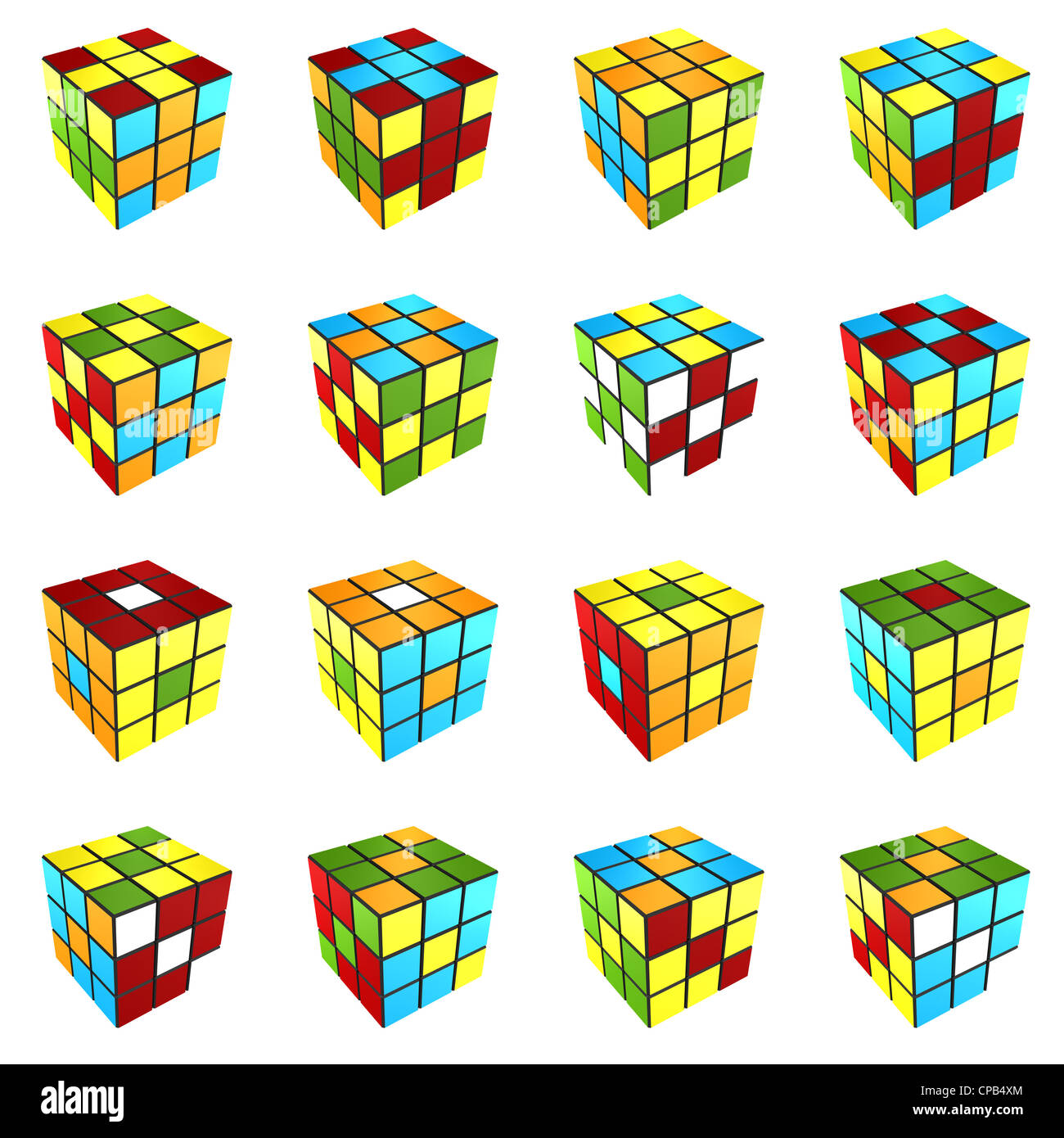 Узоры на кубике Рубика 3х3 кубик в Кубе в Кубе