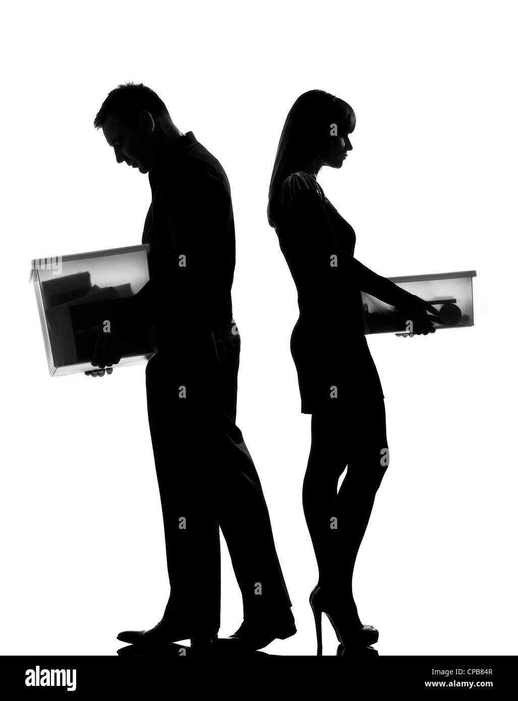 Couple divorce silhouette hi-res stock photography and images - Alamy