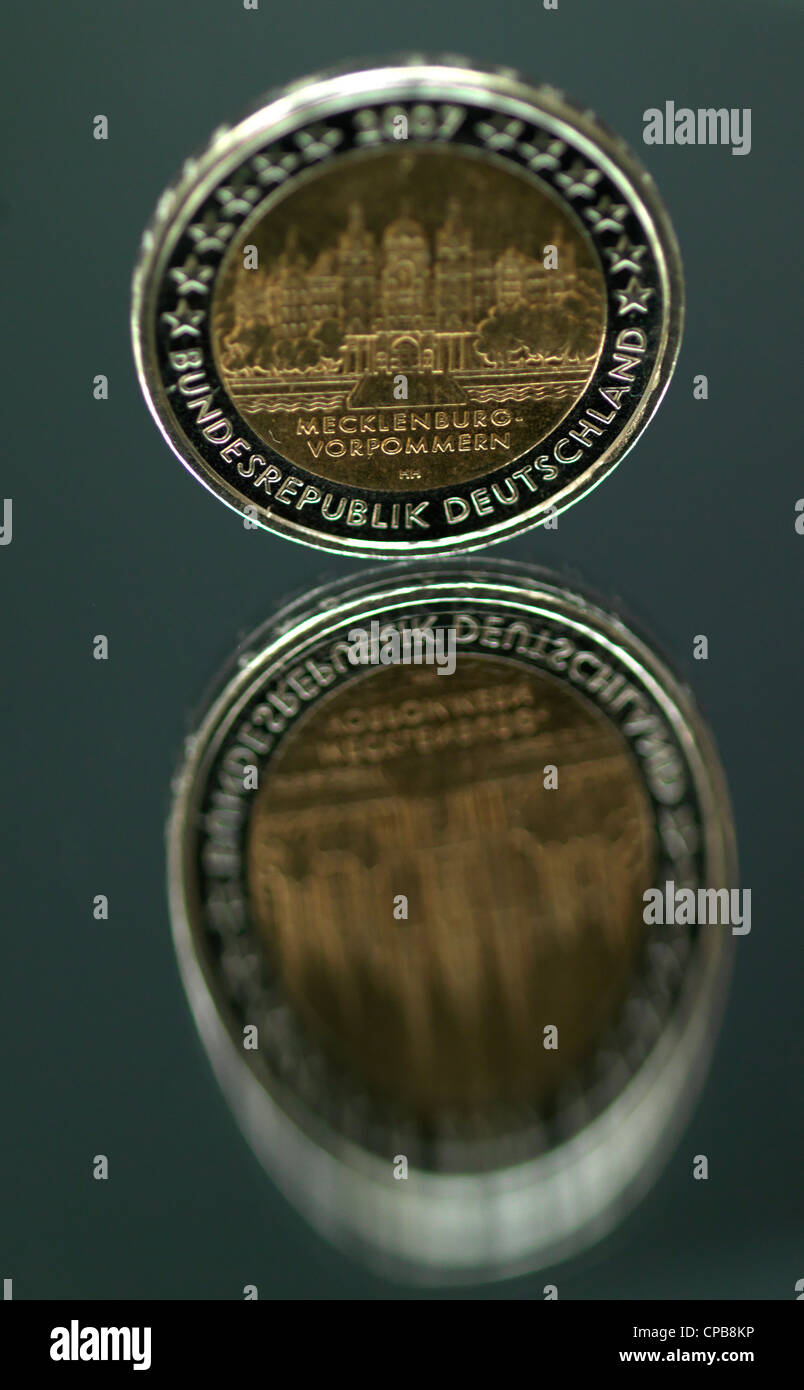 Münzen Münze Coin Coins Stock Photo