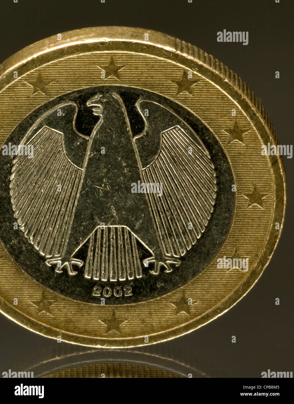 Deutschland Germany german coin deutscher Euro Stock Photo