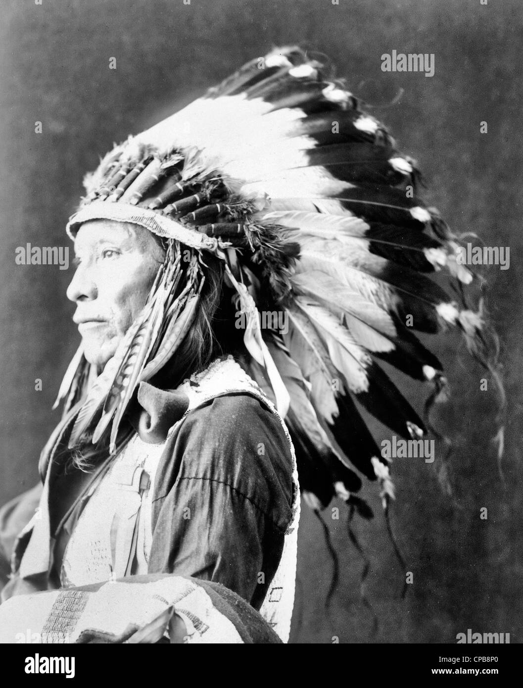 Afraid of Eagle, Dakota Indian, circa 1898 Stock Photo - Alamy
