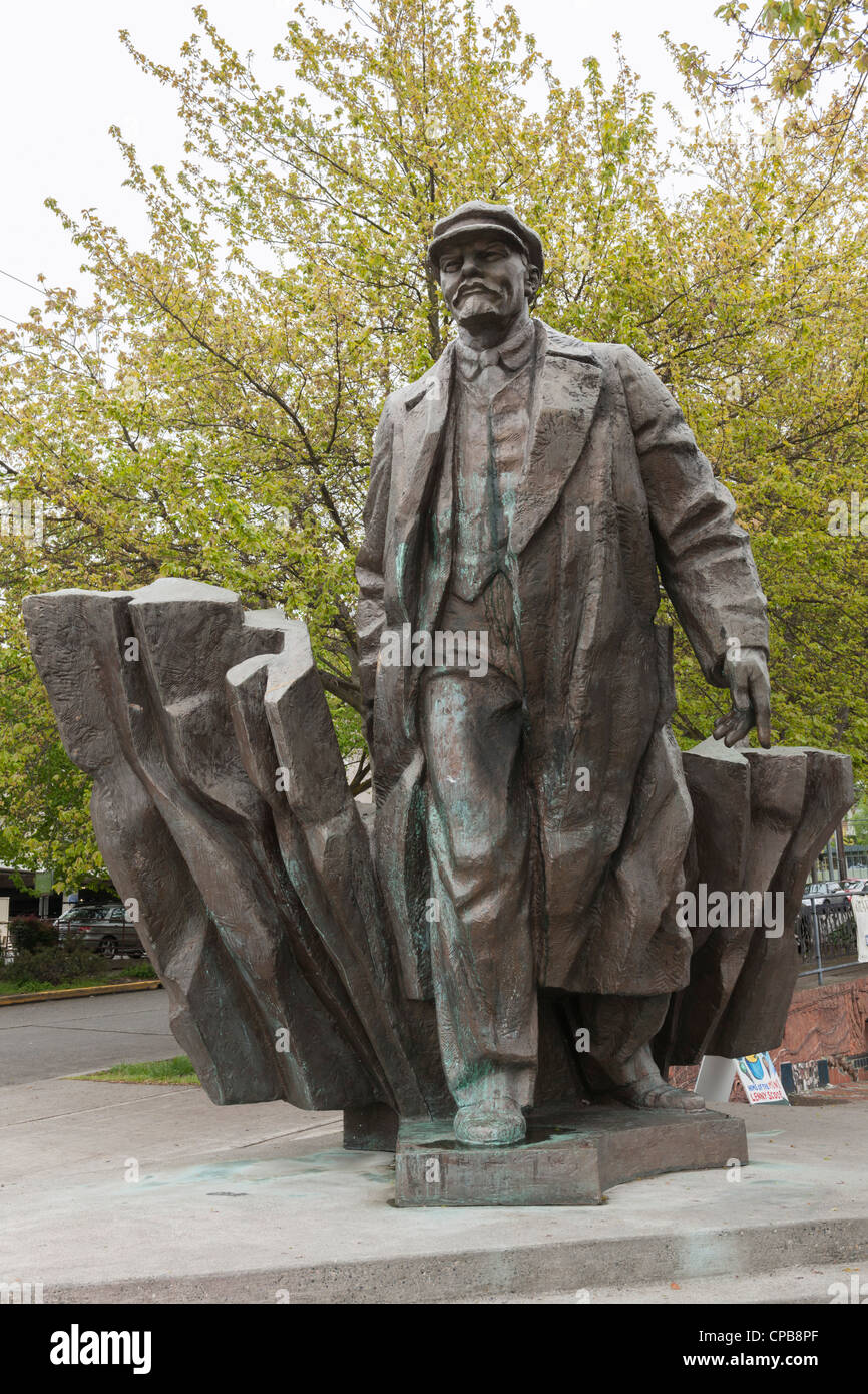 Lenin sculpture, Seattle Stock Photo Alamy