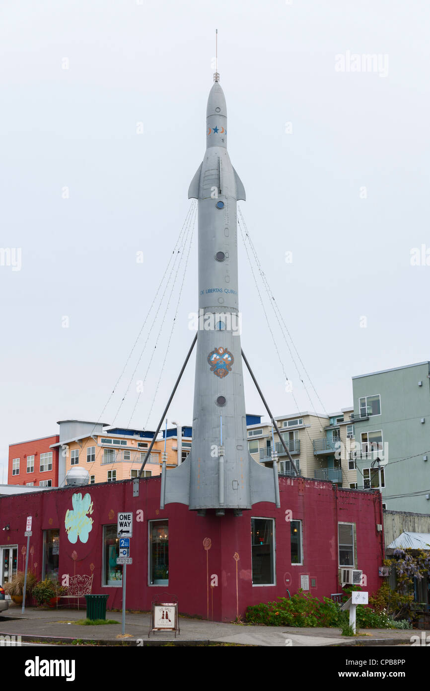 Fremont Rocket, Seattle Stock Photo