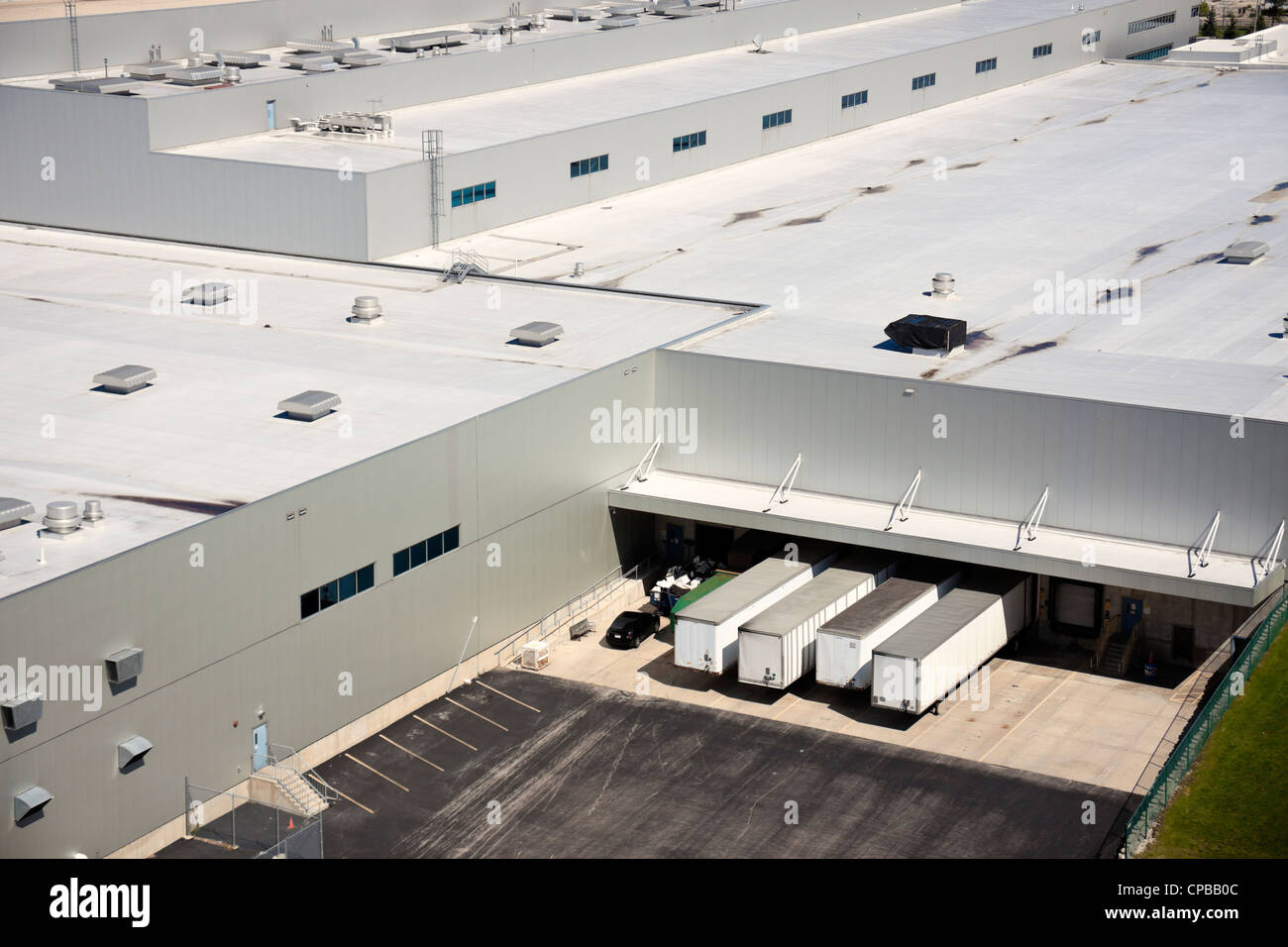 Loading docks in the industrial area Stock Photo Alamy
