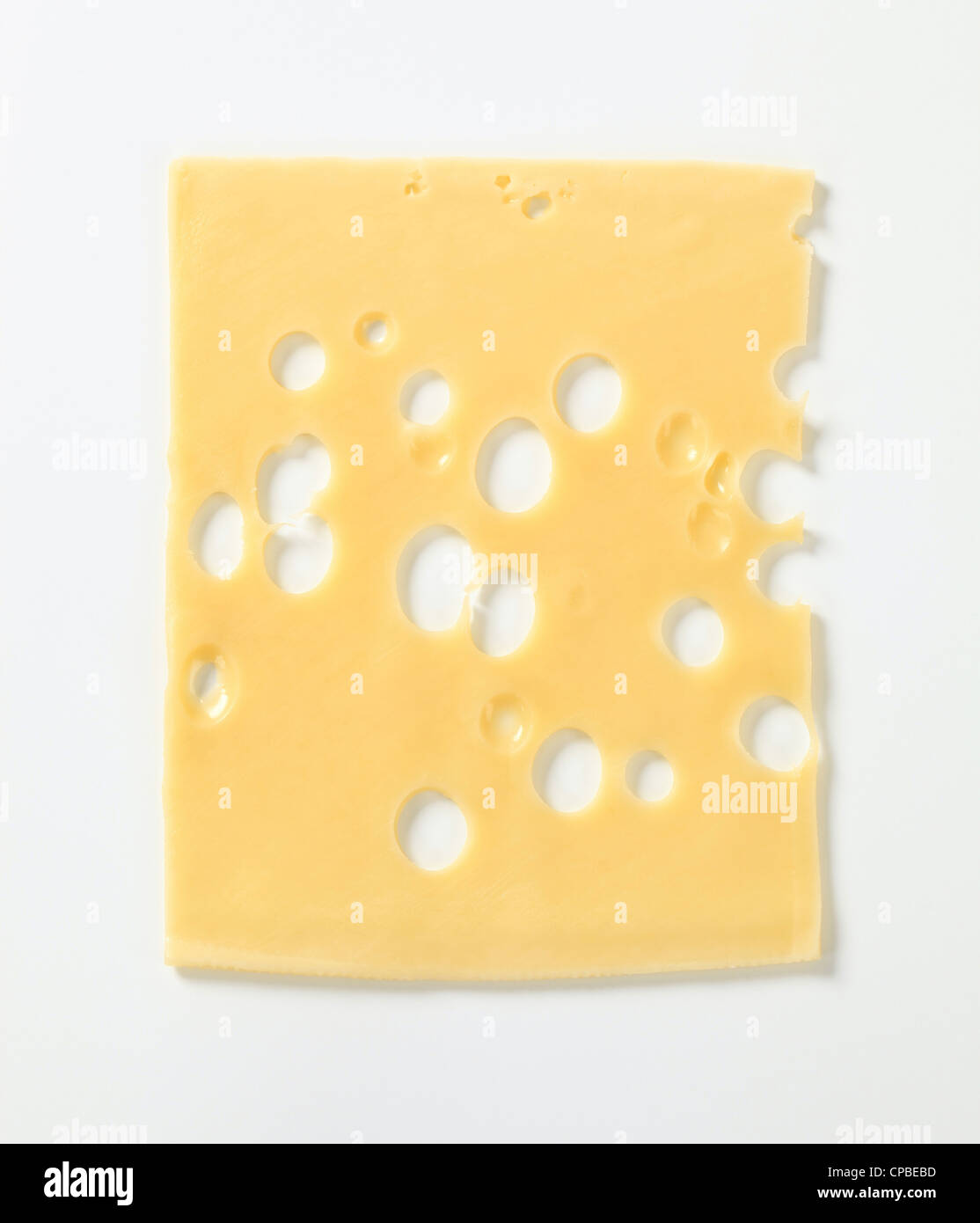 Thin slice swiss cheese studio hi-res stock photography and images - Alamy