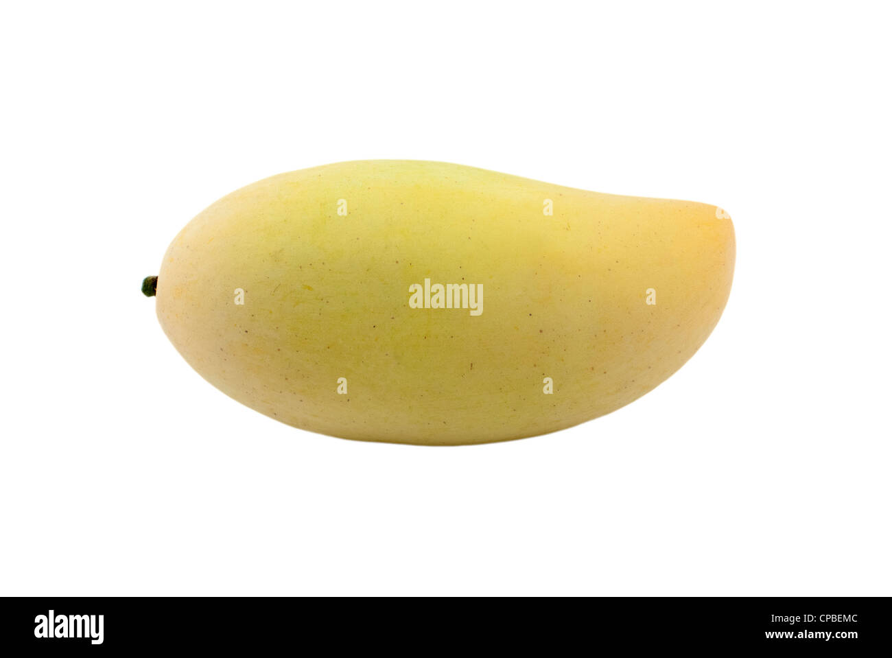 Ripe mango isolated on white background Stock Photo - Alamy