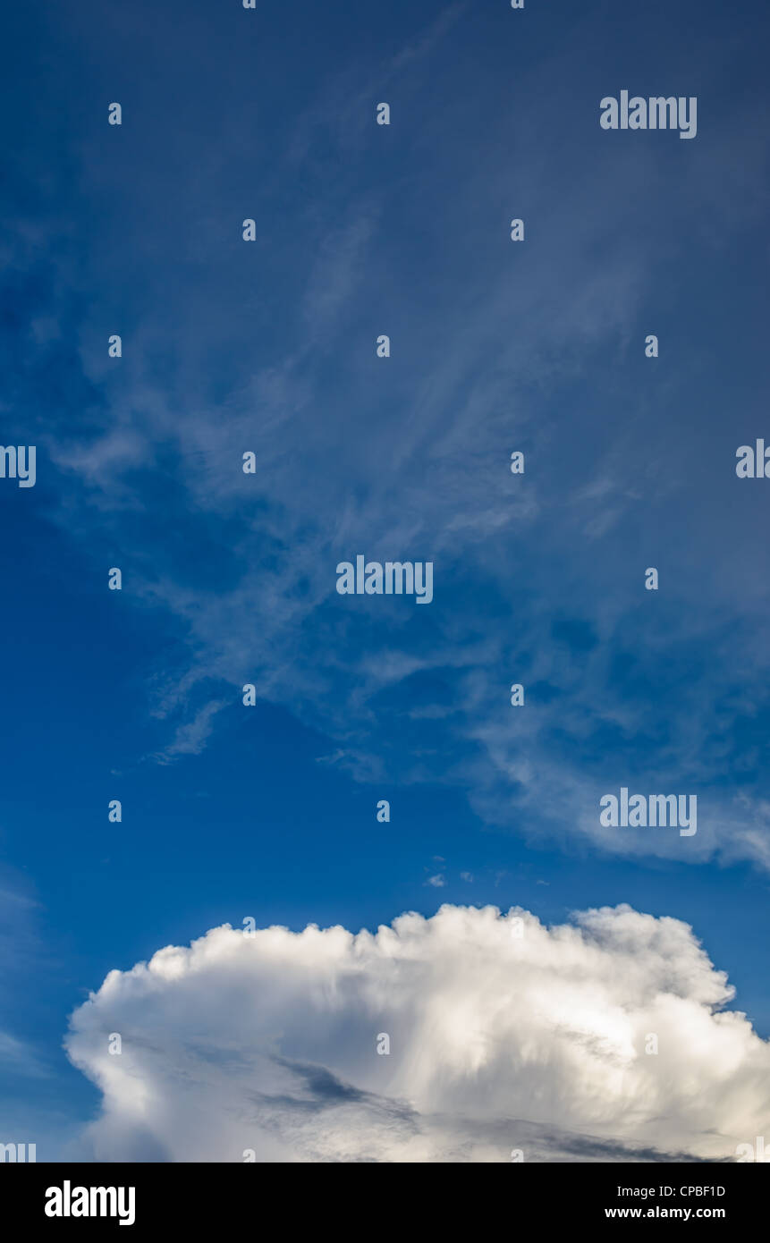 sky before storm white clouds and dark clouds Stock Photo - Alamy