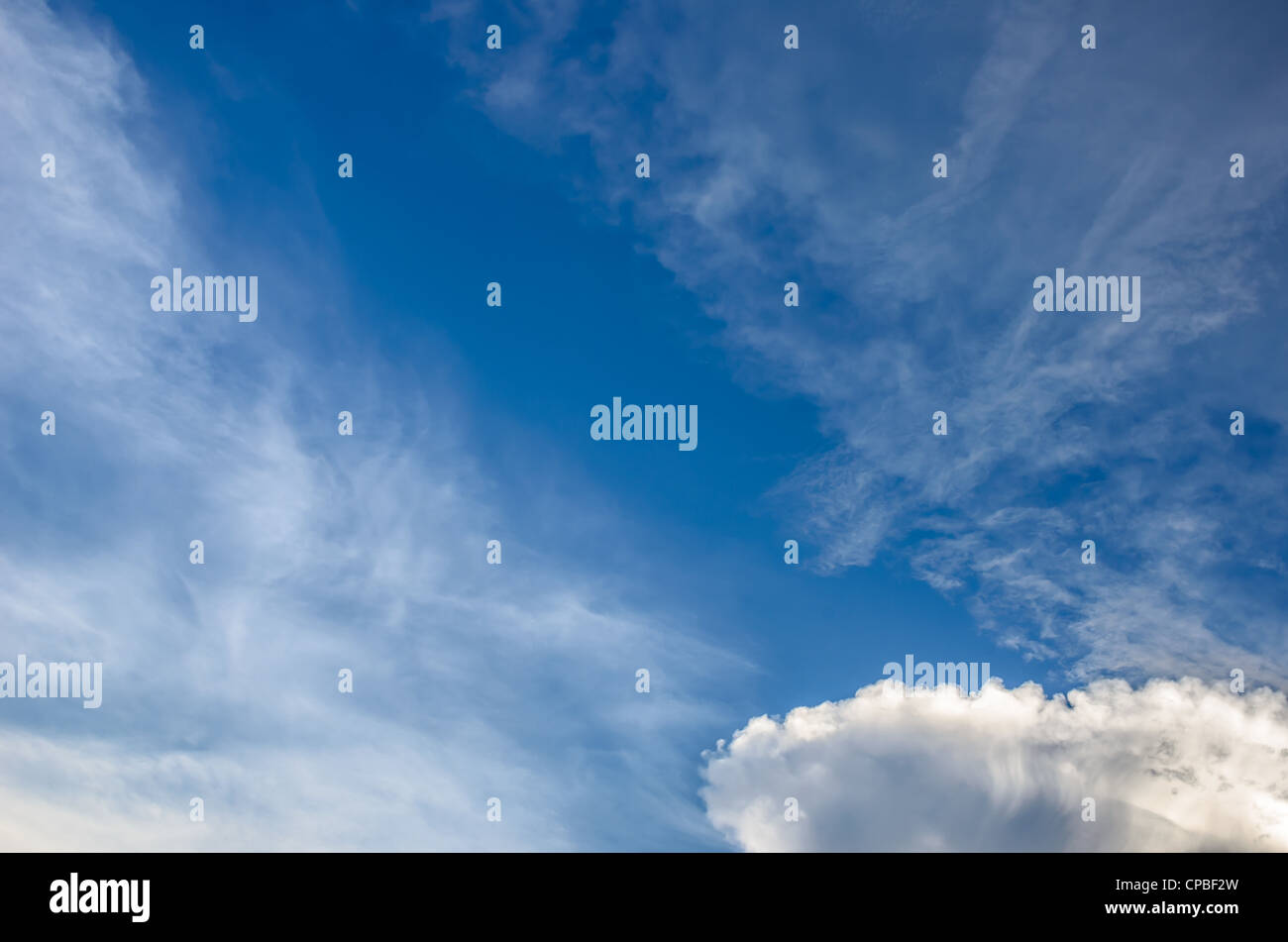 sky before storm white clouds and dark clouds Stock Photo - Alamy
