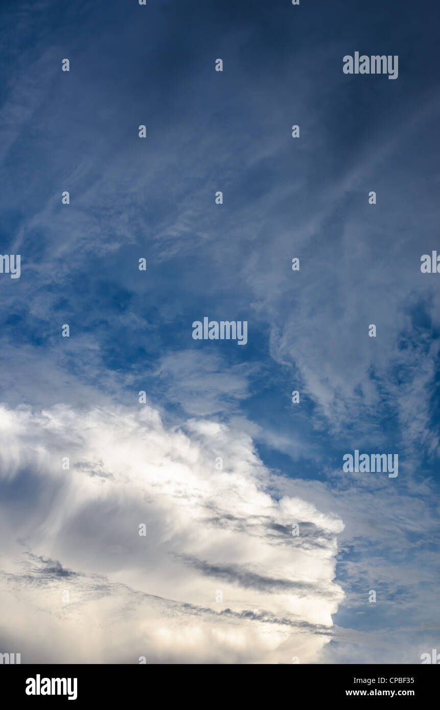 sky before storm white clouds and dark clouds Stock Photo - Alamy