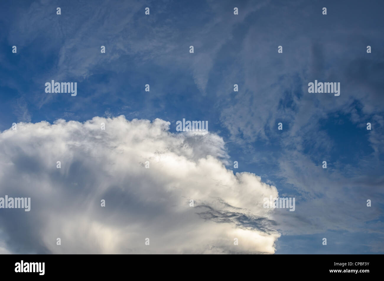 sky before storm white clouds and dark clouds Stock Photo - Alamy