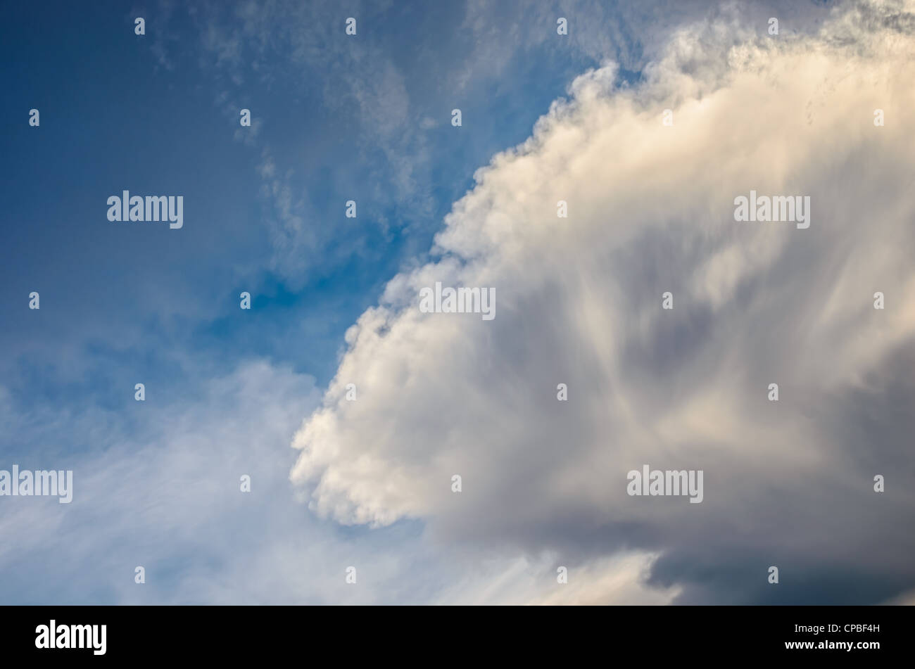 sky before storm white clouds and dark clouds Stock Photo - Alamy