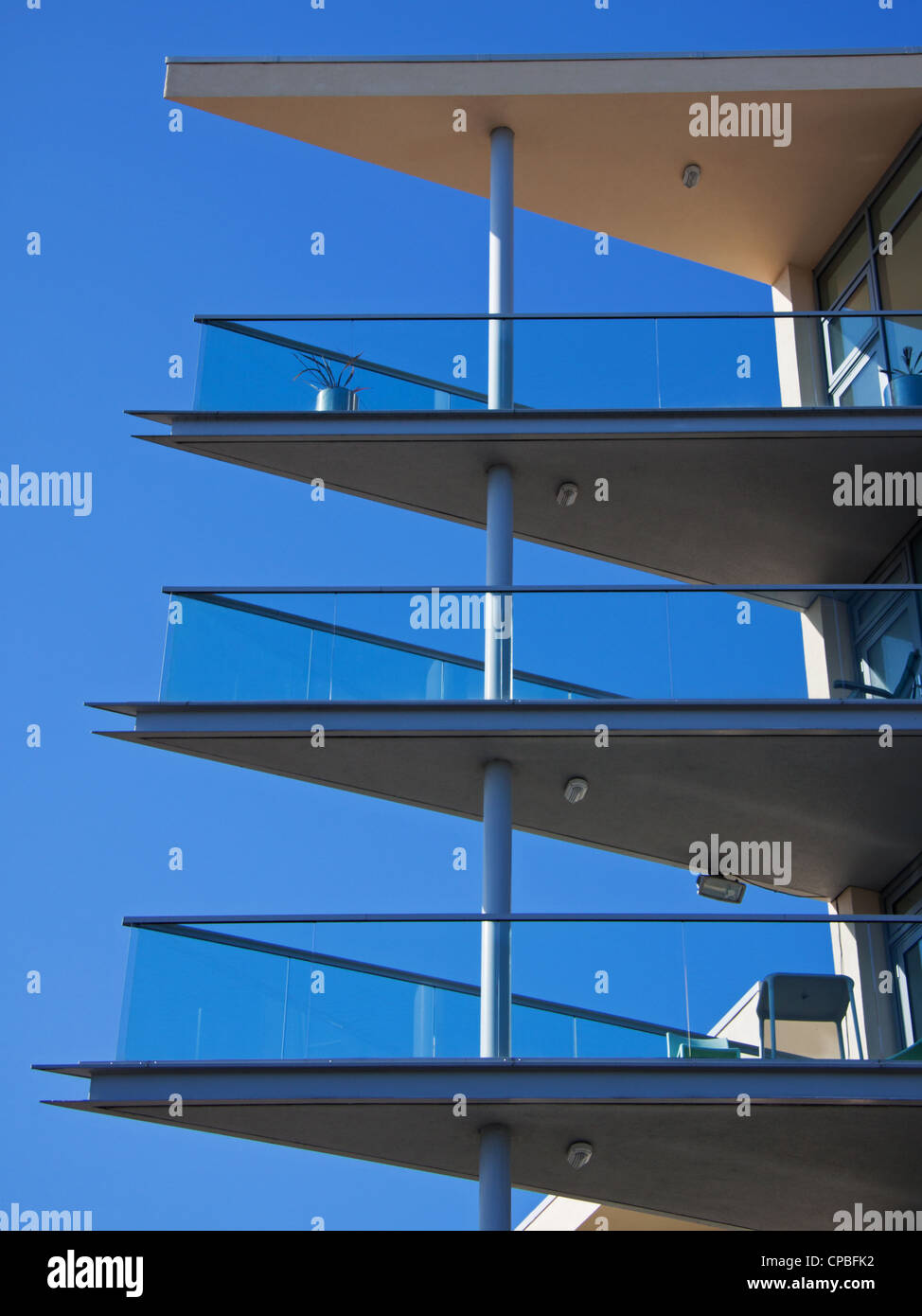 Contemporary apartment building in Bristol, England Stock Photo Alamy