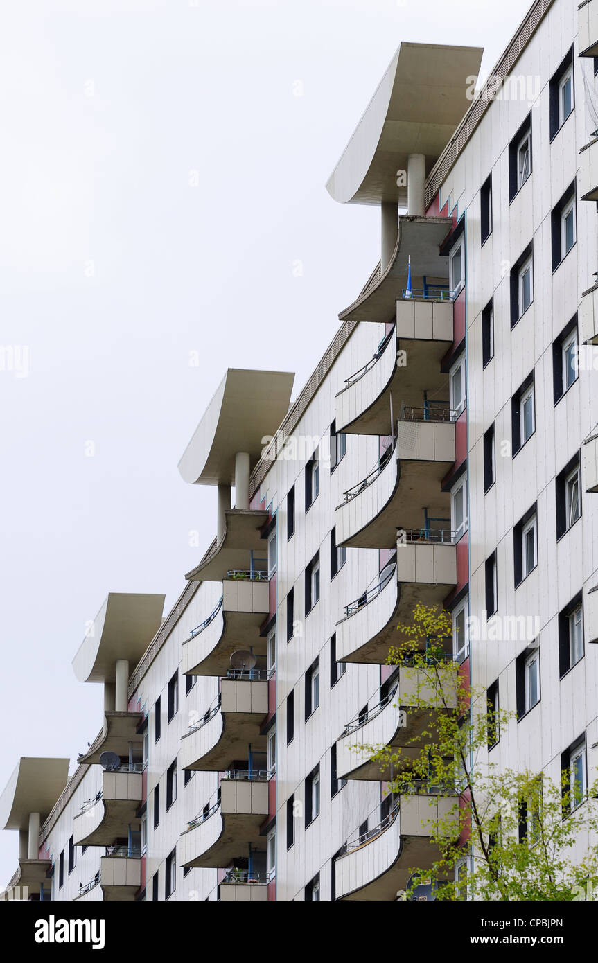 Moss Heights multi storey flats in Glasgow's southside were the first