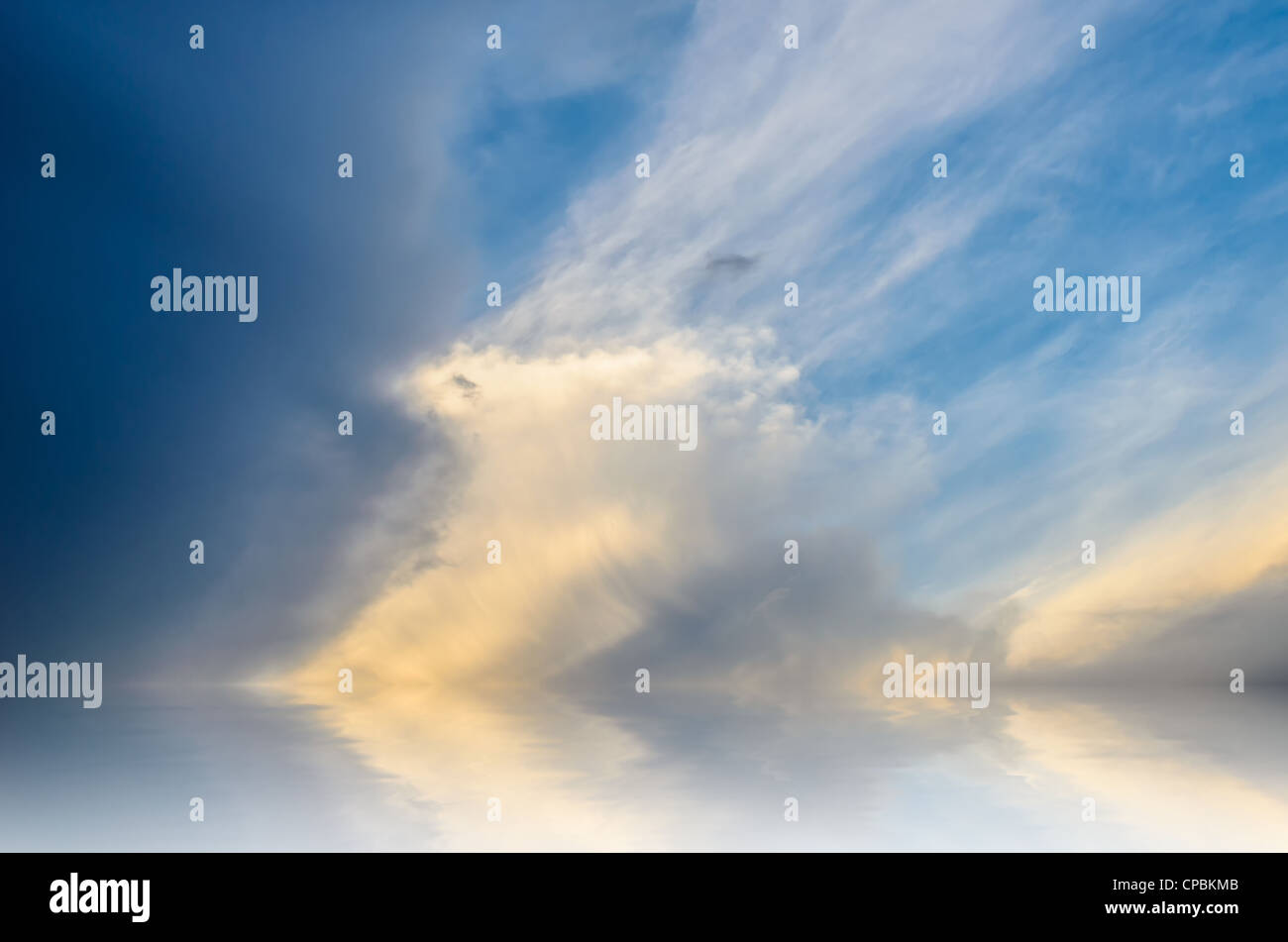 sky before storm white clouds and dark clouds Stock Photo - Alamy