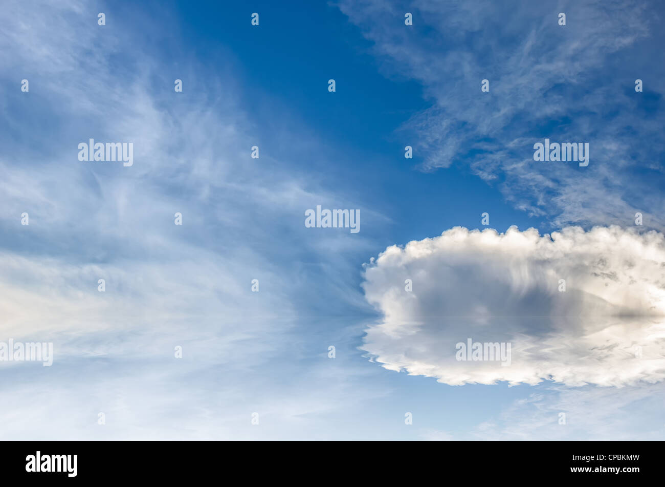 sky before storm white clouds and dark clouds Stock Photo - Alamy