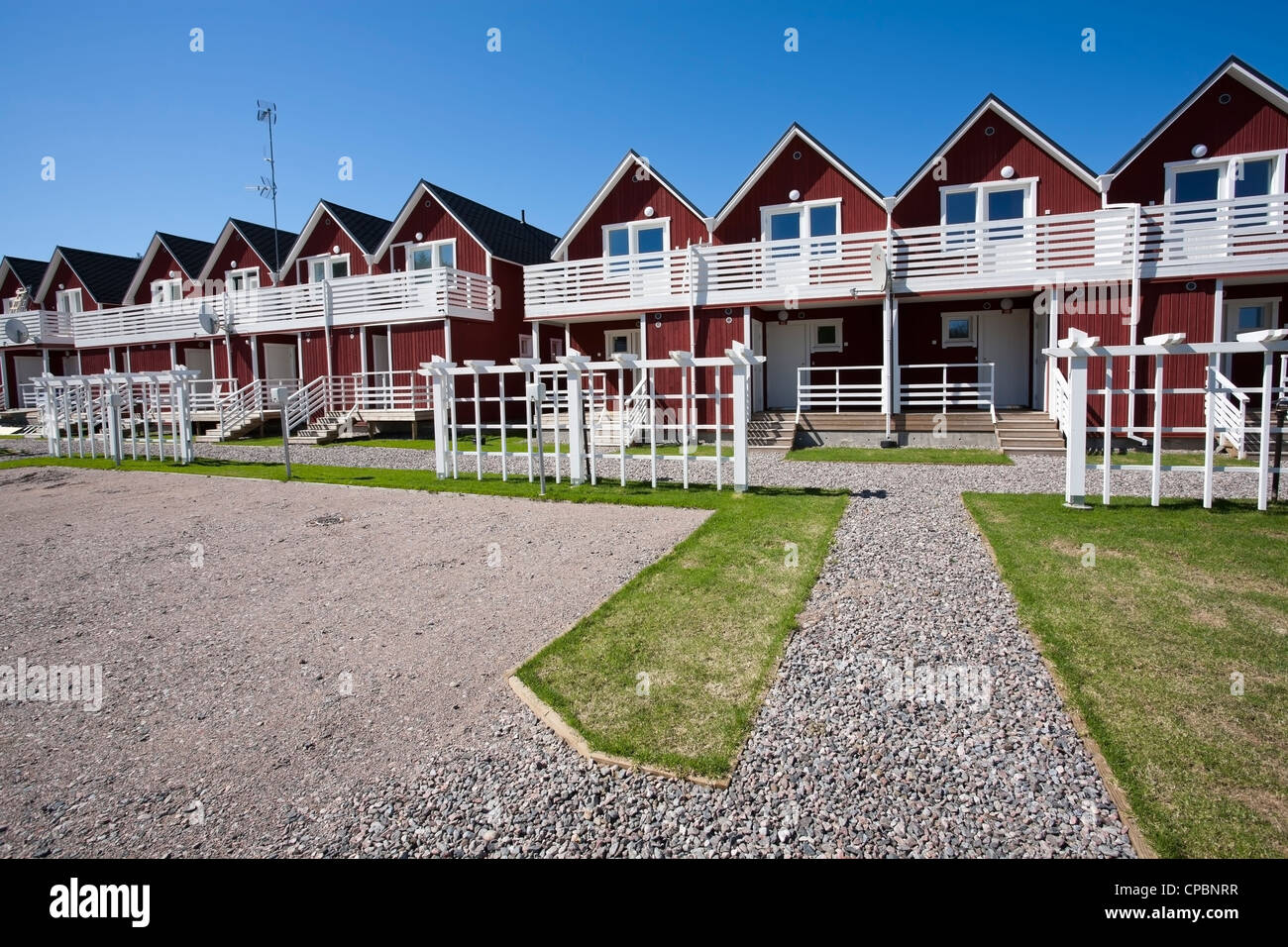Rental apartments at Rauha Joutseno Lappeenranta Finland Stock Photo