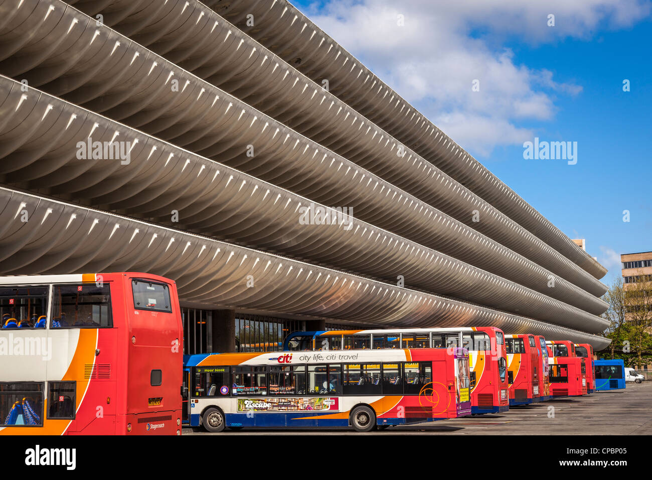 The Preston bus station, built in 1969 Stock Photo
