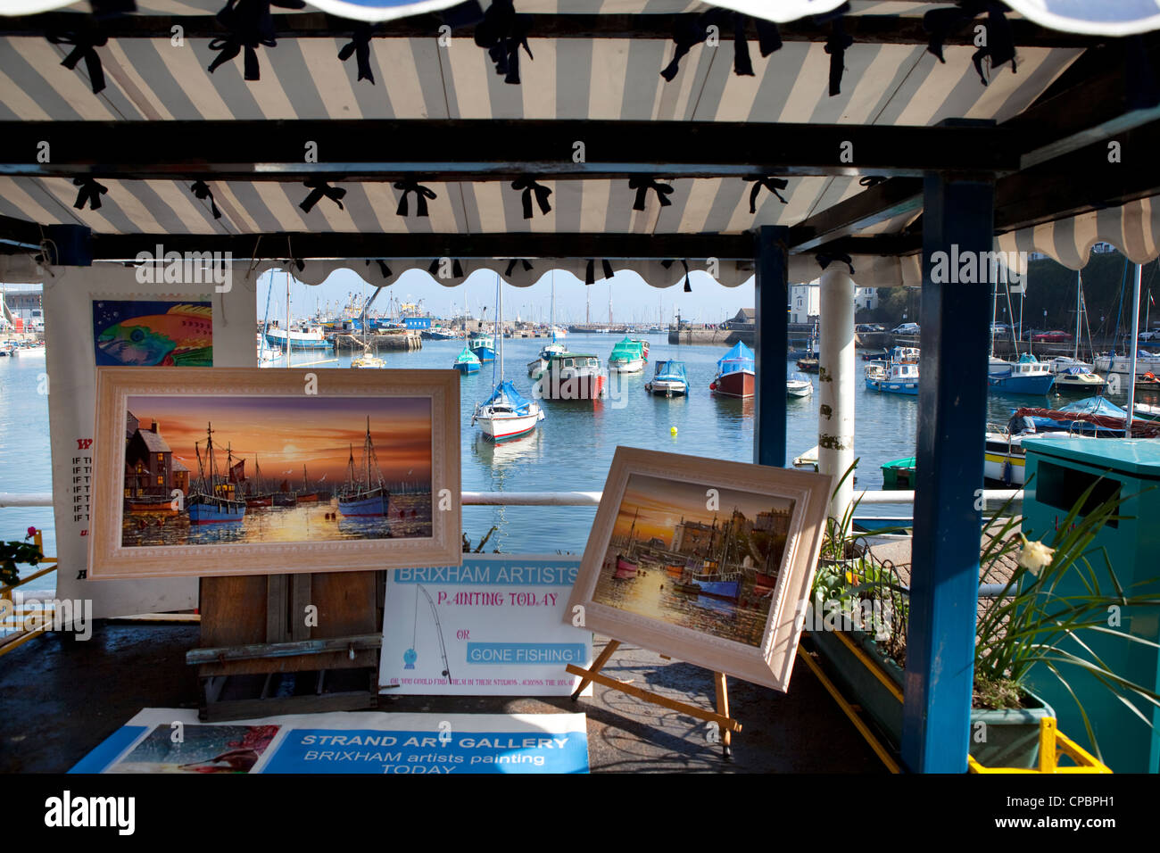 Brixham harbour Stock Photo