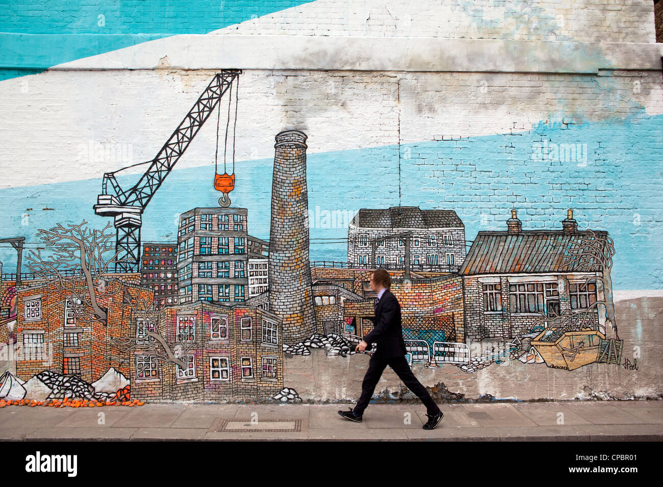 Shoreditch area of London Stock Photo Alamy