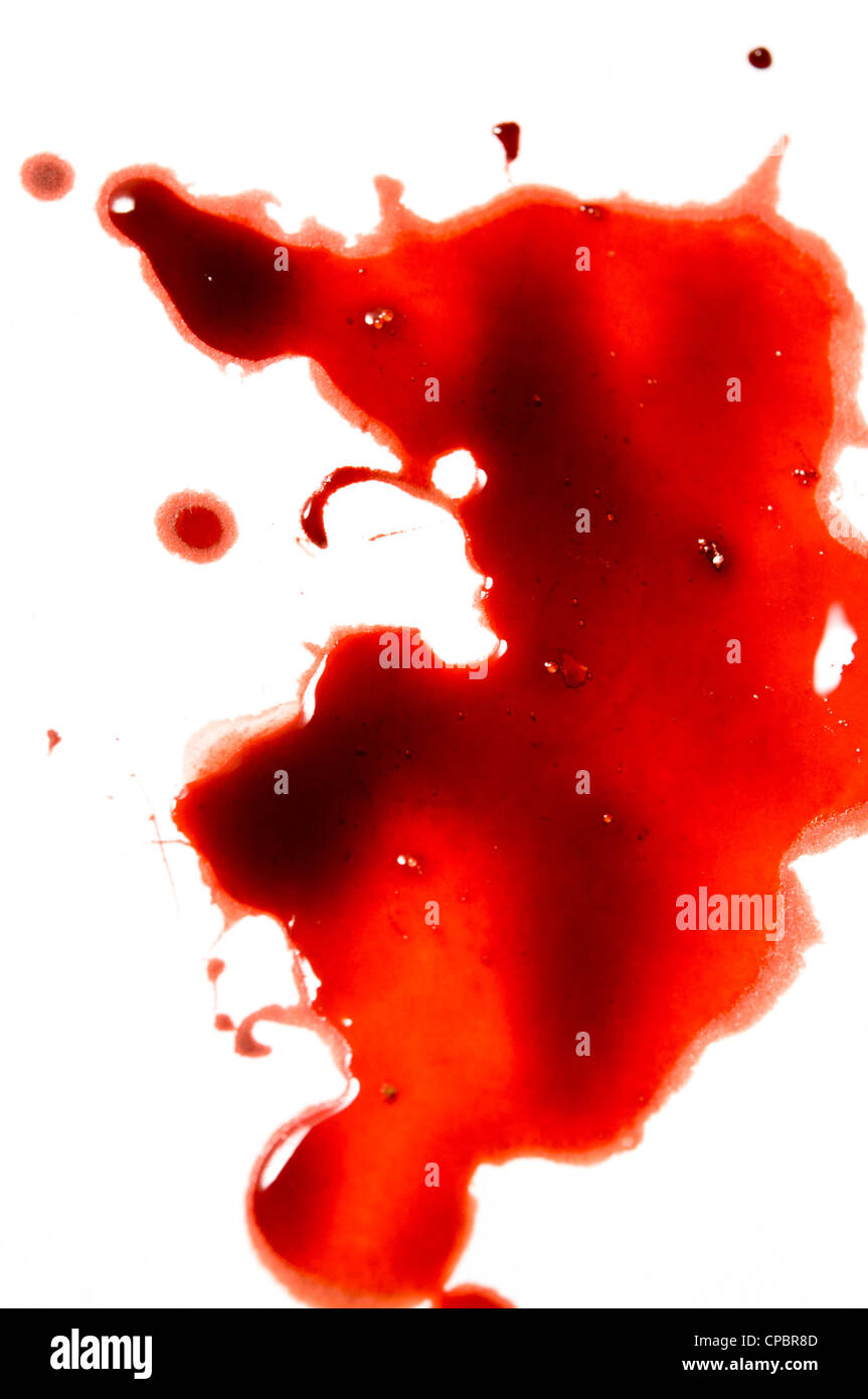 blood spatter and drops Stock Photo Alamy