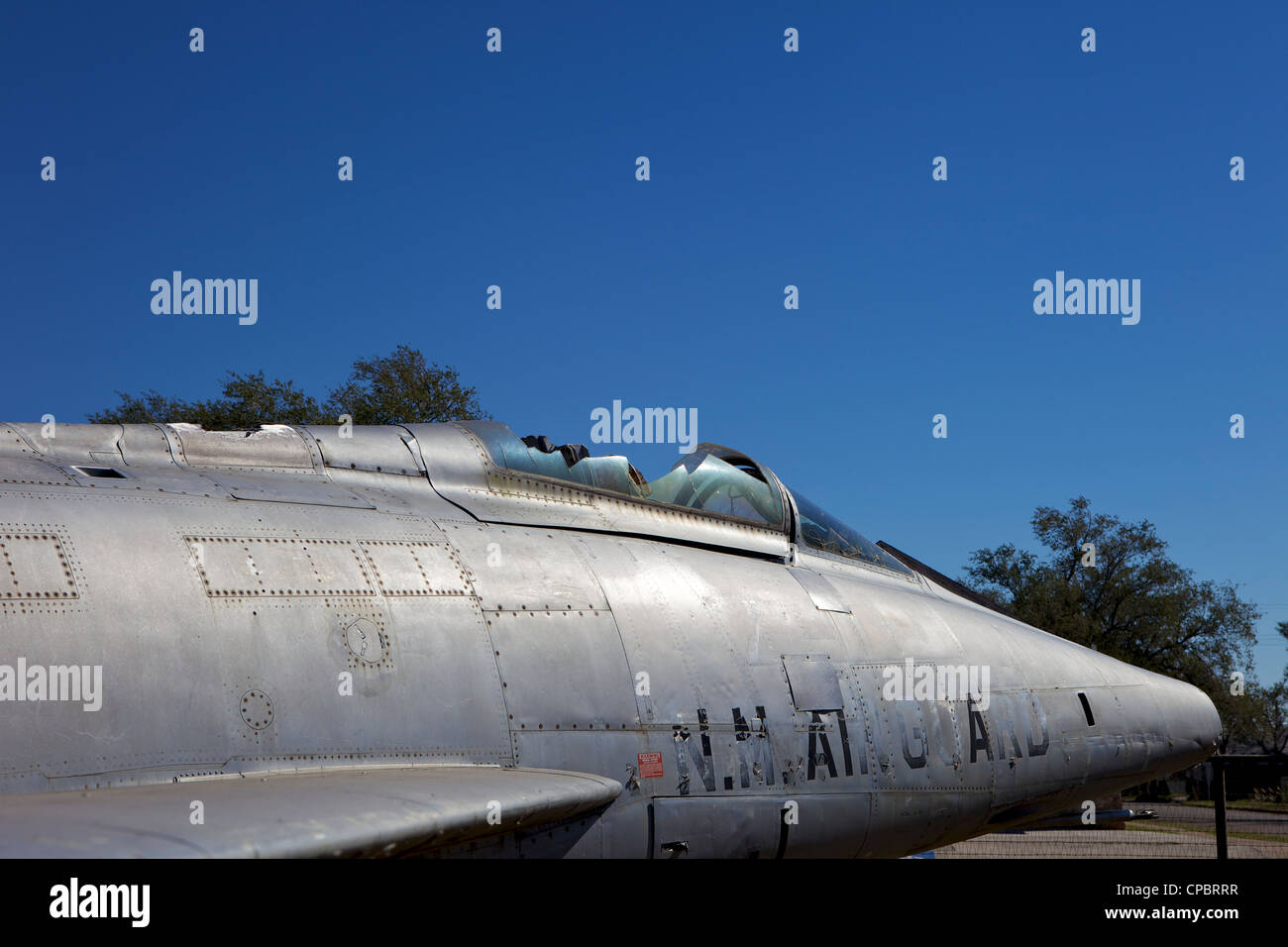 Jet at Tucumcari Historical Museum, Tucumcari, New Mexico, USA Stock