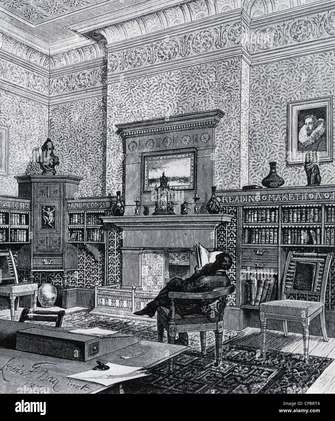 VICTORIAN STUDY as designed by Lewis Day and published in the Magazine