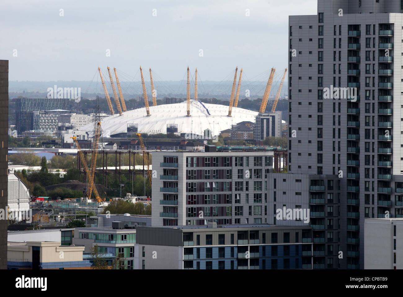 THE O2 ARENA FROM OLYMPIC GAMES STADIUM LONDON 2012 Stock Photo - Alamy