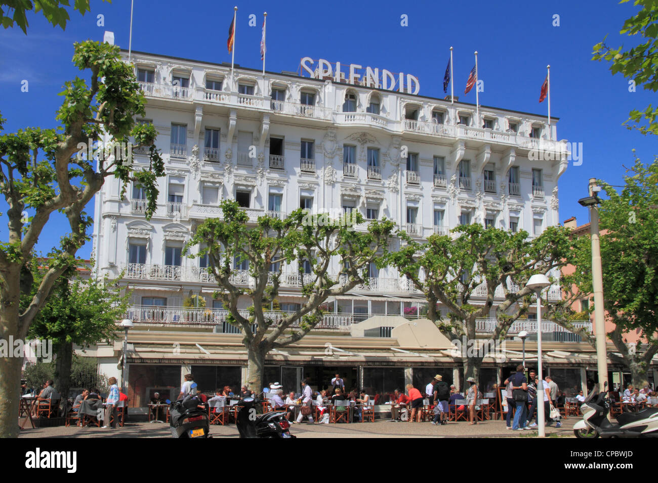France Provence Alpes Maritime Cannes Hotel Splendid Stock Photo