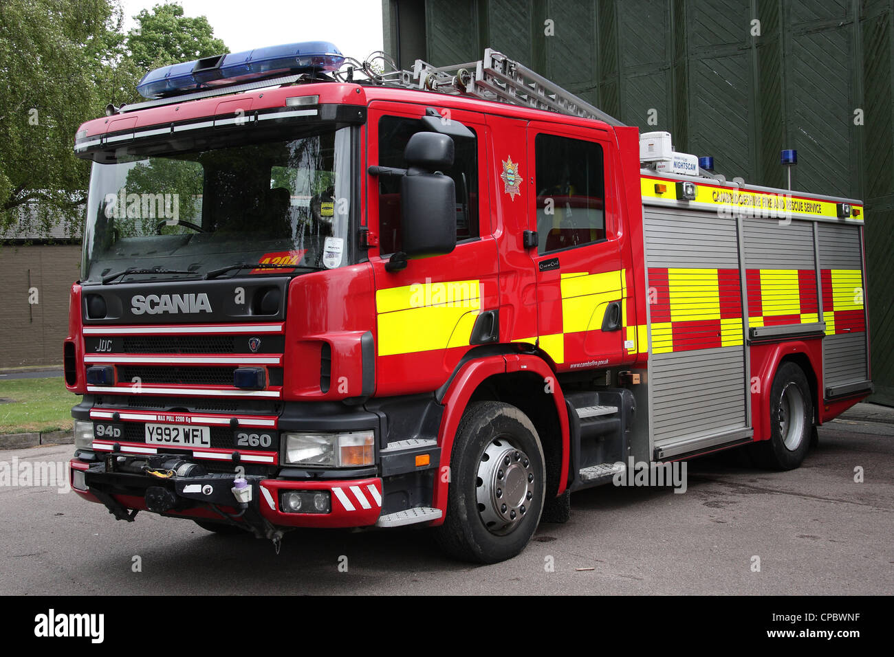 fire scania engine rescue 94d dennis john cambridgeshire alamy cart
