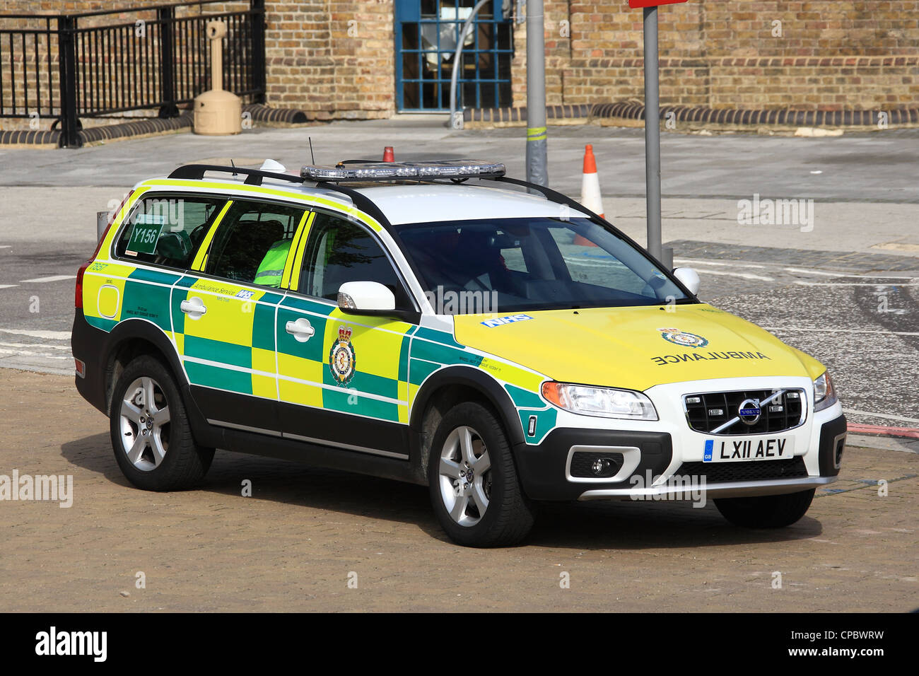 London Ambulance Service HART Volvo incident response vehicle. Stock Photo