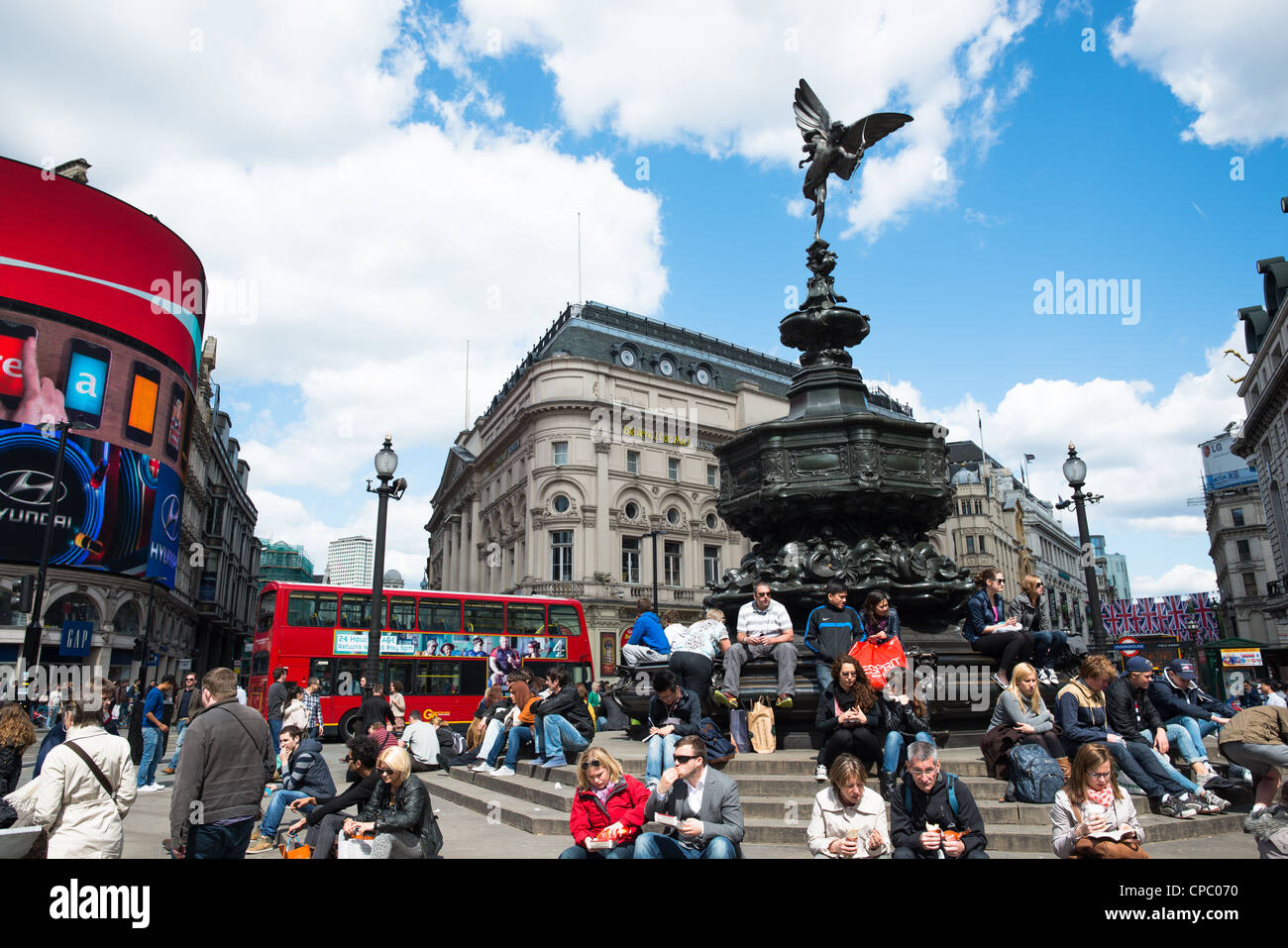 Piccadilly circus, London, England. Stock Photo
