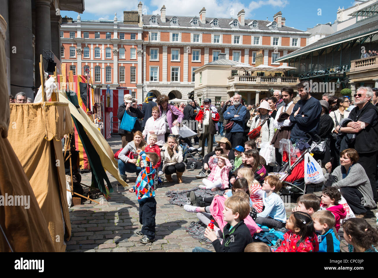 Punch & Judy shows at Covent Garden, London, England Stock Photo Alamy