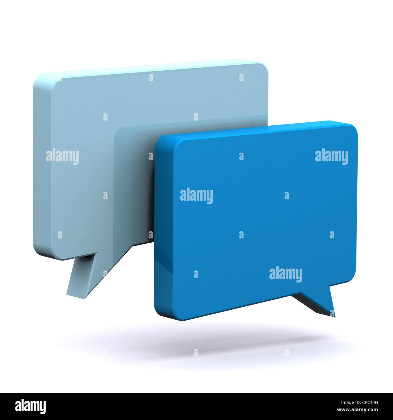 A Colourful 3d Rendered Speech Bubble Illustration Stock Photo - Alamy