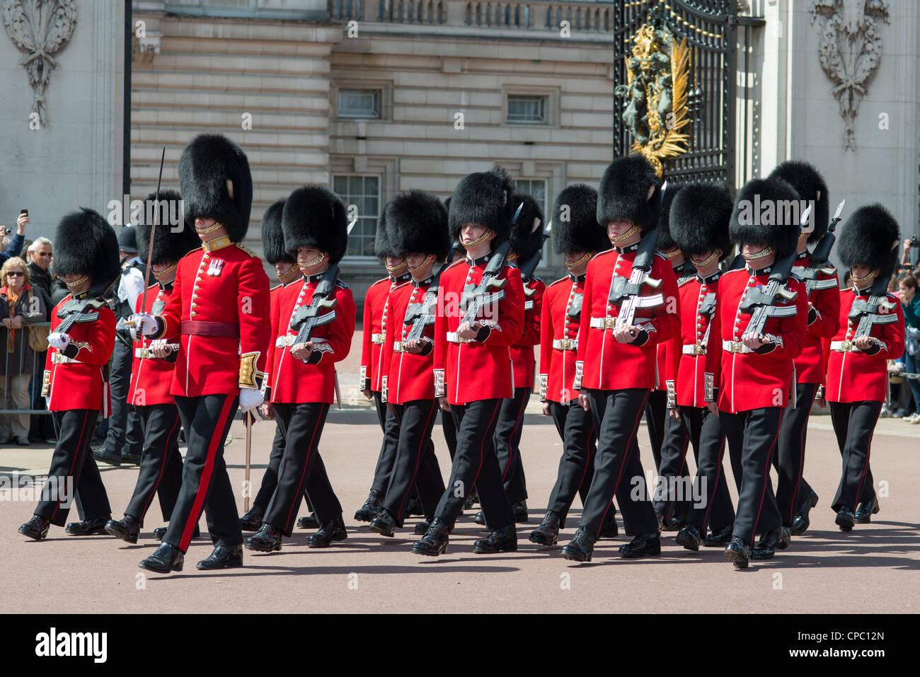 Changing of the guard at Buckingham palace. London. UK Stock Photo Alamy
