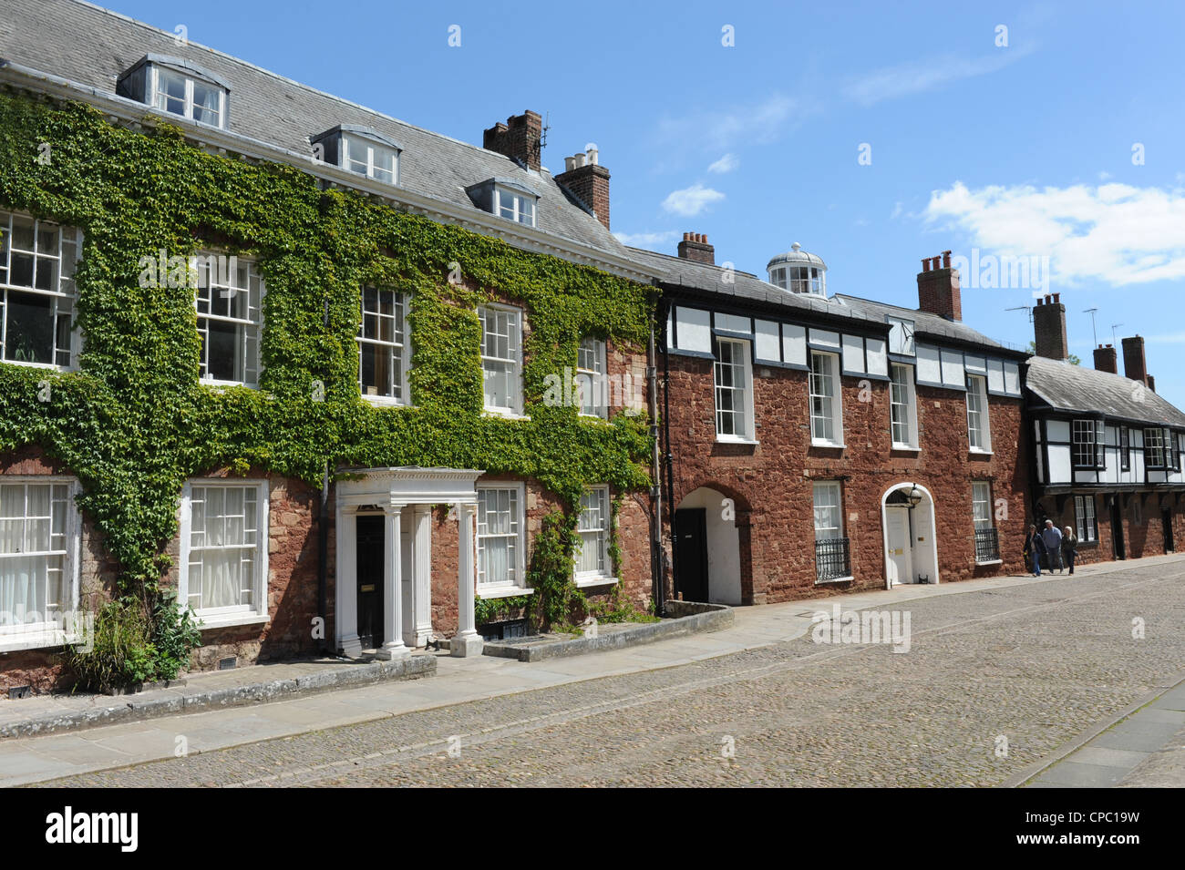 Cathedral Close Exeter Devon UK Stock Photo Alamy
